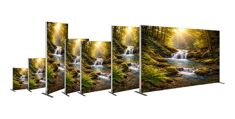 LED Popup Fabric Display size 01