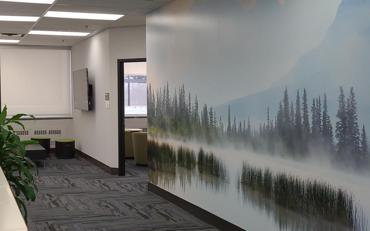 custom wall covering for office wallpaper canada